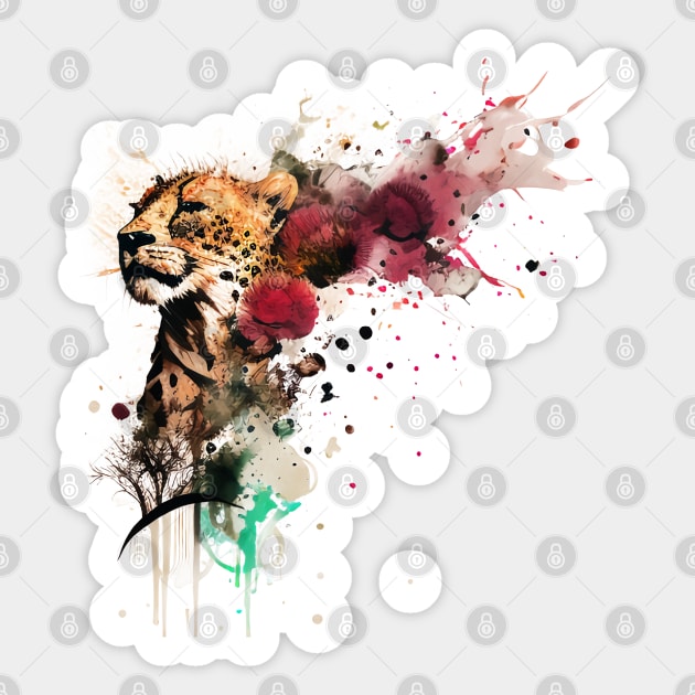 Super Cheetah Sticker by mafiatees.intl